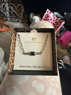 EP Edge Aligned Necklace NK51503 Lab Created Onyx Sandstone Hematite Plating